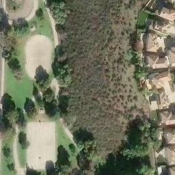 Sand Volleyball Court, Rancho Penasquitos, CA — aerial view