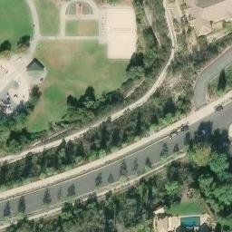 Sand Volleyball Court, Poway, CA — aerial view
