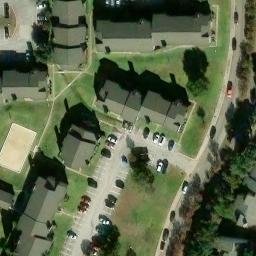 Sand Volleyball Court, Richardson, TX — aerial view