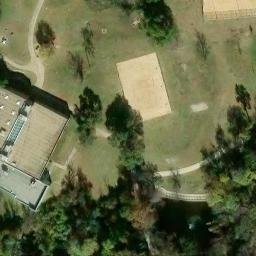 Sand Volleyball Court, Richardson, TX — aerial view