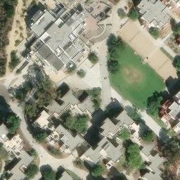 Sand Volleyball Court, Sorrento Valley, CA — aerial view