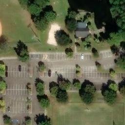 Sand Volleyball Court, Mount Pleasant, SC — aerial view