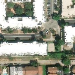 Sand Volleyball Court, Sorrento Valley, CA — aerial view