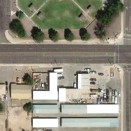 Volleyball Court, Thatcher, AZ — aerial view