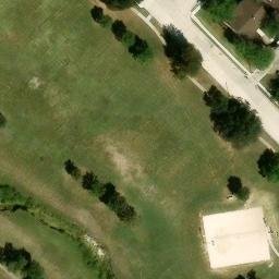 Sand Volleyball Court, Mesquite, TX — aerial view