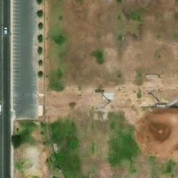 Sand Volleyball Court, El Centro, CA — aerial view
