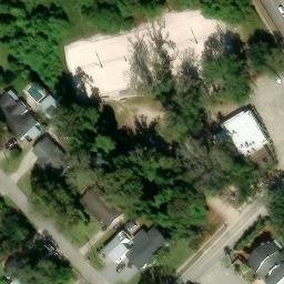 Sand Volleyball Court, Mount Pleasant, SC — aerial view