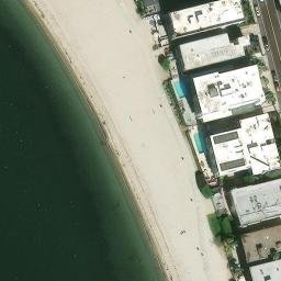 Sand Volleyball Court, La Jolla, CA — aerial view
