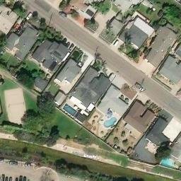 Sand Volleyball Court, San Diego, CA — aerial view
