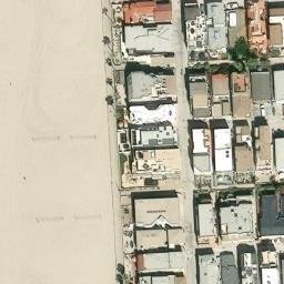 Sand Volleyball Court, La Jolla, CA — aerial view