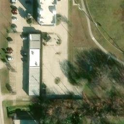 Sand Volleyball Court, White Settlement, TX — aerial view