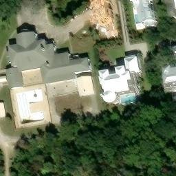 Sand Volleyball Court, Sullivan's Island, SC — aerial view