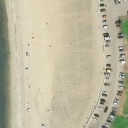 Ocean Beach Volleyball Courts — aerial view