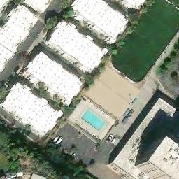 Sand Volleyball Court, San Diego, CA — aerial view