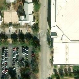 Sand Volleyball Court, Arlington, TX — aerial view