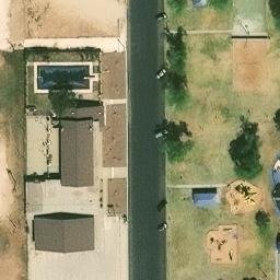 Sand Volleyball Court, Seminole, TX — aerial view