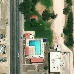 Hobbs Beach Volleyball Court #5 — aerial view