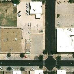 Hobbs Beach Volleyball Court #3 — aerial view