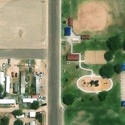 Hobbs Beach Volleyball Court #2 — aerial view