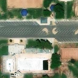 Sand Volleyball Court in Yuma, AZ — aerial view