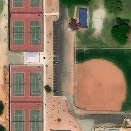 Yuma Beach Volleyball Court #6 — aerial view