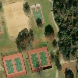 Arlington Beach Volleyball Court #4 — aerial view