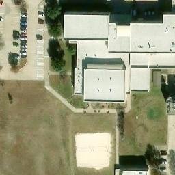 Arlington Beach Volleyball Court #1 — aerial view