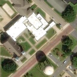 Sand Volleyball Court in Minden, LA — aerial view