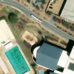 Sand Volleyball Court, Auburn, AL — aerial view
