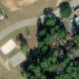 Sand Volleyball Court, Swainsboro, GA — aerial view
