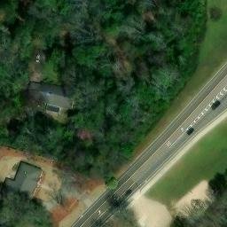 Sand Volleyball Court, Auburn, AL — aerial view