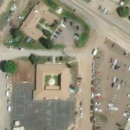 Sand Volleyball Court, Potrero, CA — aerial view