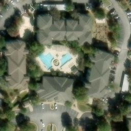 Sand Volleyball Court, Auburn, AL — aerial view