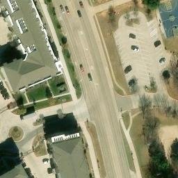 Sand Volleyball Court, Mansfield, TX — aerial view