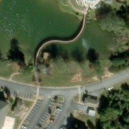 Sand Volleyball Court, Auburn, AL — aerial view