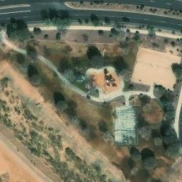 Red Rock Beach Volleyball Court #1 — aerial view