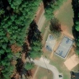 Sand Volleyball Court, Longview, TX — aerial view