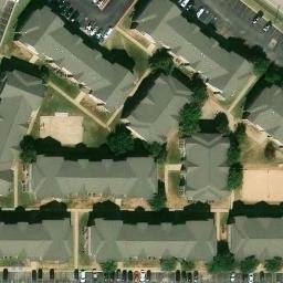Sand Volleyball Court, Abilene, TX — aerial view
