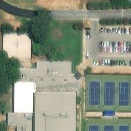Longview Beach Volleyball Court #1 — aerial view