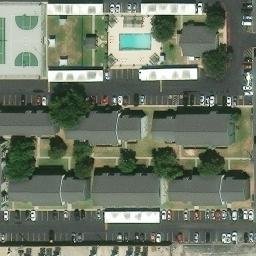 Sand Volleyball Court, Abilene, TX — aerial view