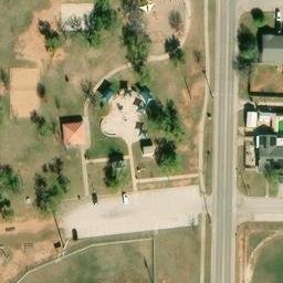 Sand Volleyball Court, Abilene, TX — aerial view