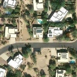 Sand Volleyball Court in Oro Valley, AZ — aerial view