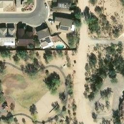Pima County Beach Volleyball Court #8 — aerial view