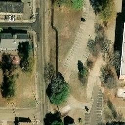 Jackson Beach Volleyball Court #1 — aerial view
