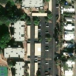 Campus Farm Beach Volleyball Court — aerial view
