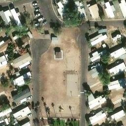 Flowing Wells Beach Volleyball Court — aerial view