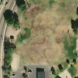 Northwest Beach Volleyball Court — aerial view