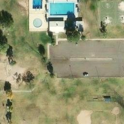 Sand Volleyball Court in Tucson, AZ — aerial view