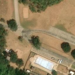 Sand Volleyball Court, Tuscola, TX — aerial view