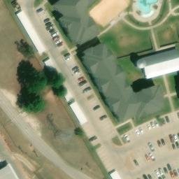 Mustang Ranch Sand Volleyball Court — aerial view